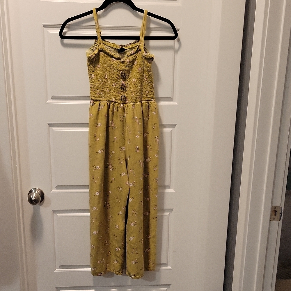 Art Class Yellow Sundress Sleeveless Spaghetti Strap